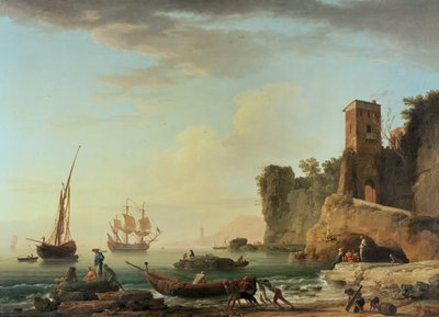 De Haven van Genua door Claude Joseph Vernet